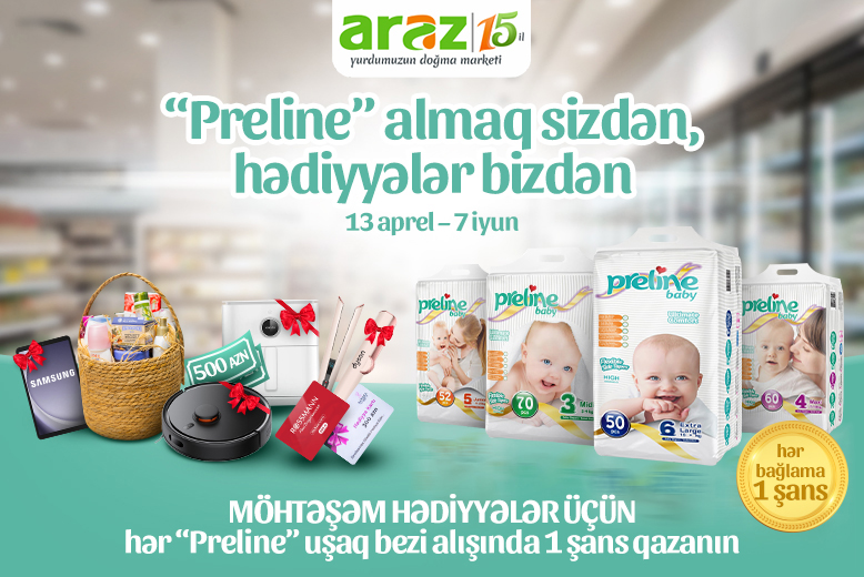  “Preline almaq sizdən, hədiyyələr bizdən” lottery